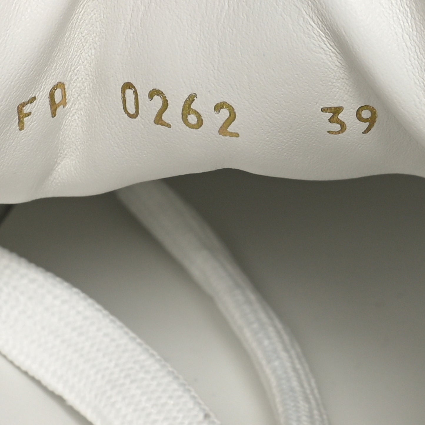 Lambskin Embossed Floral Monogram Time Out Sneakers 39 White