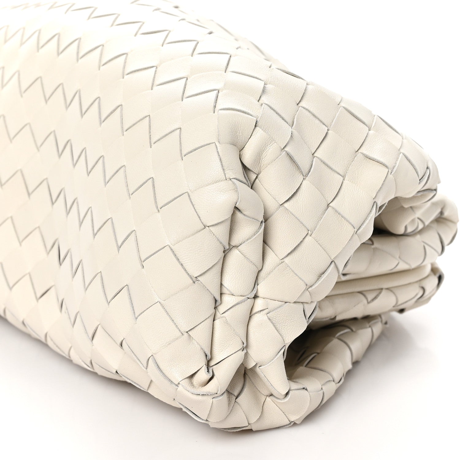 Bottega Veneta Nappa Maxi Intrecciato The Pouch Oversized Clutch Plaster 10 of 10