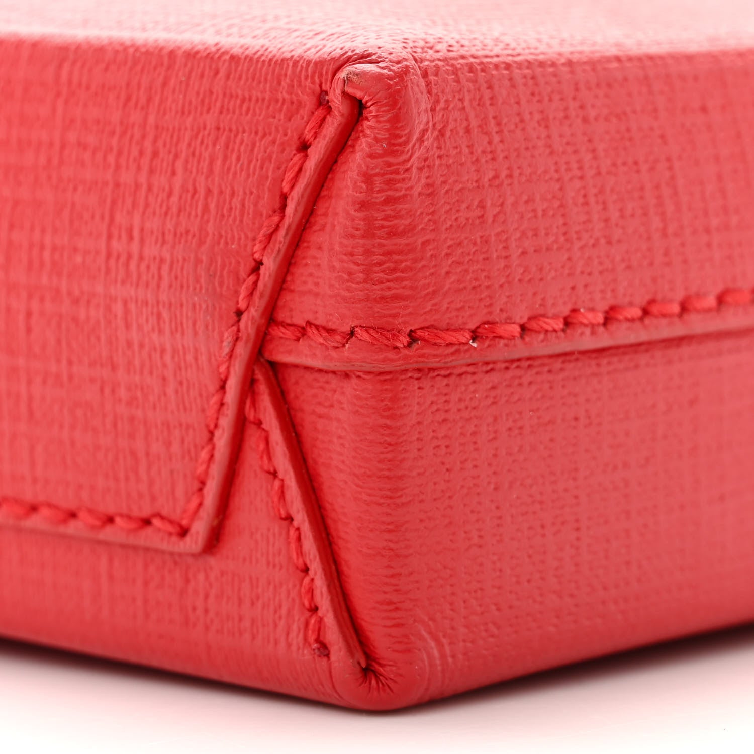 Balenciaga Squared Calfskin Logo Shopping Phone Holder Bag Red 9 of 9