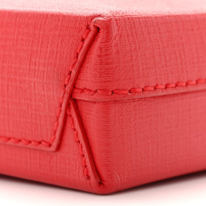 Balenciaga Squared Calfskin Logo Shopping Phone Holder Bag Red 9 of 9