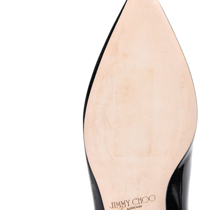 Jimmy Choo Patent Lace Up Vita Flats 40 Black 9 of 10