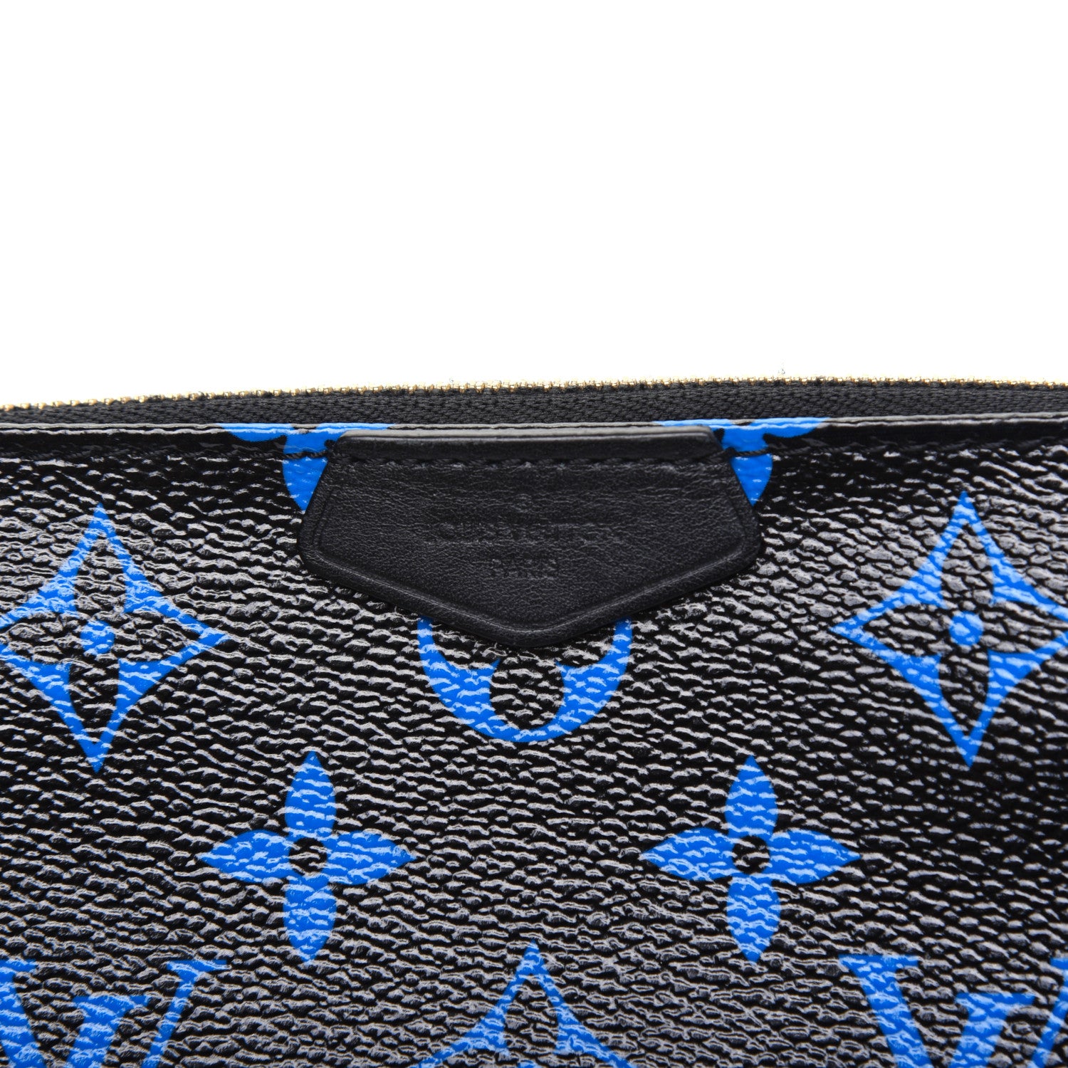 Louis Vuitton Colored Monogram Mini Pochette Accessories Blue Black 8 of 10