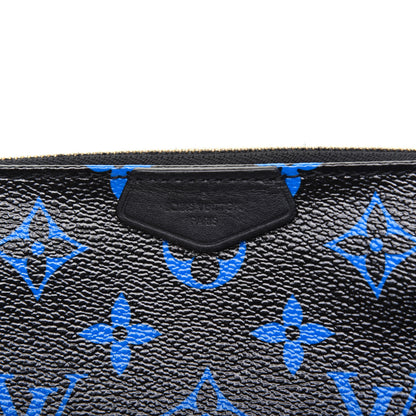Louis Vuitton Colored Monogram Mini Pochette Accessories Blue Black 8 of 10