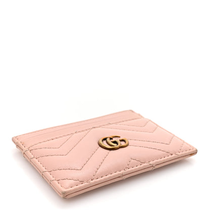 Gucci Calfskin Matelasse GG Marmont Card Holder Perfect Pink 4 of 10