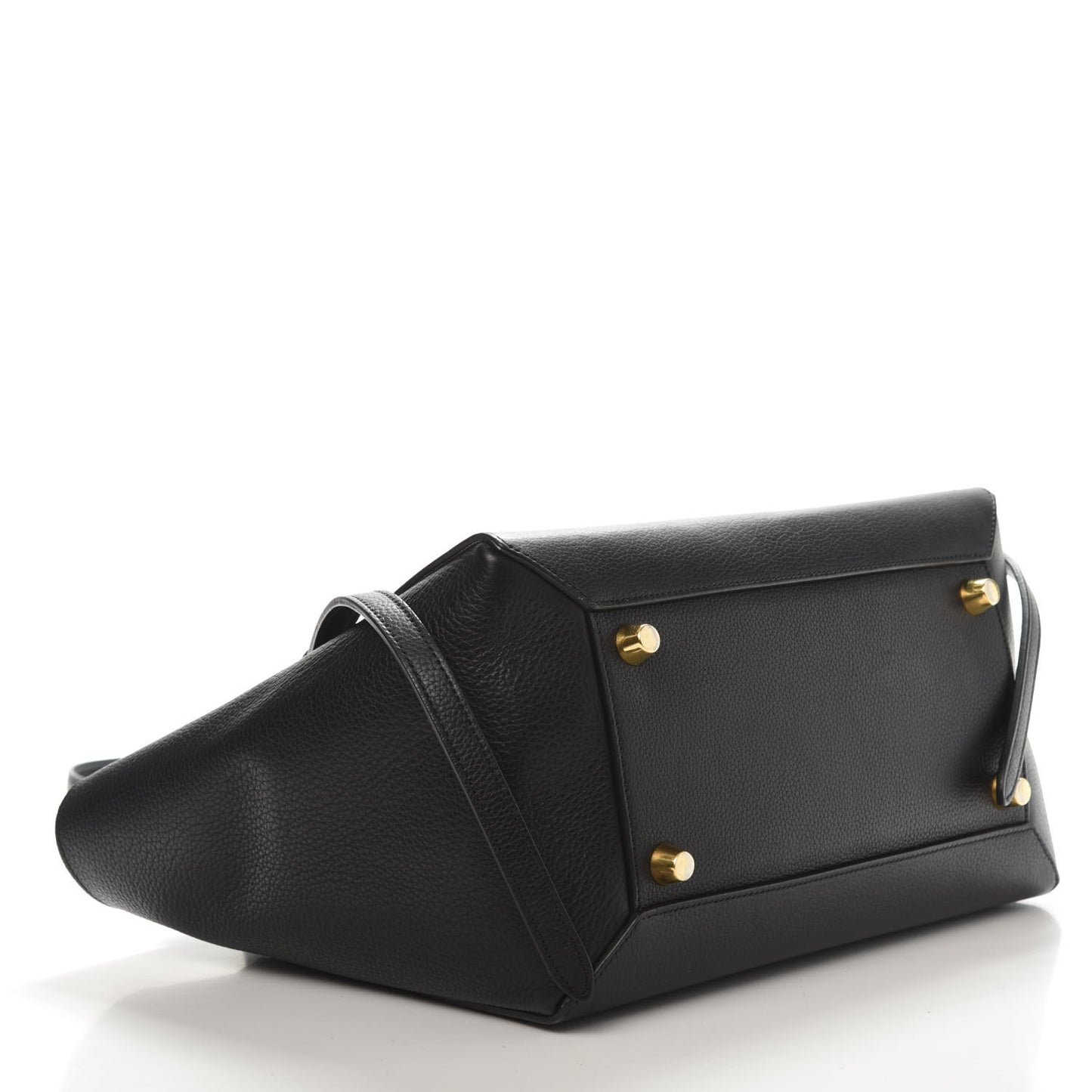 Drummed Calfskin Mini Belt Bag Black