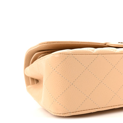Chanel Caviar Quilted Medium Double Flap Beige Clair 9 of 10