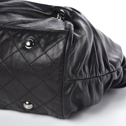 Chanel Lambskin Chain Shoulder Bag Black 22 of 26