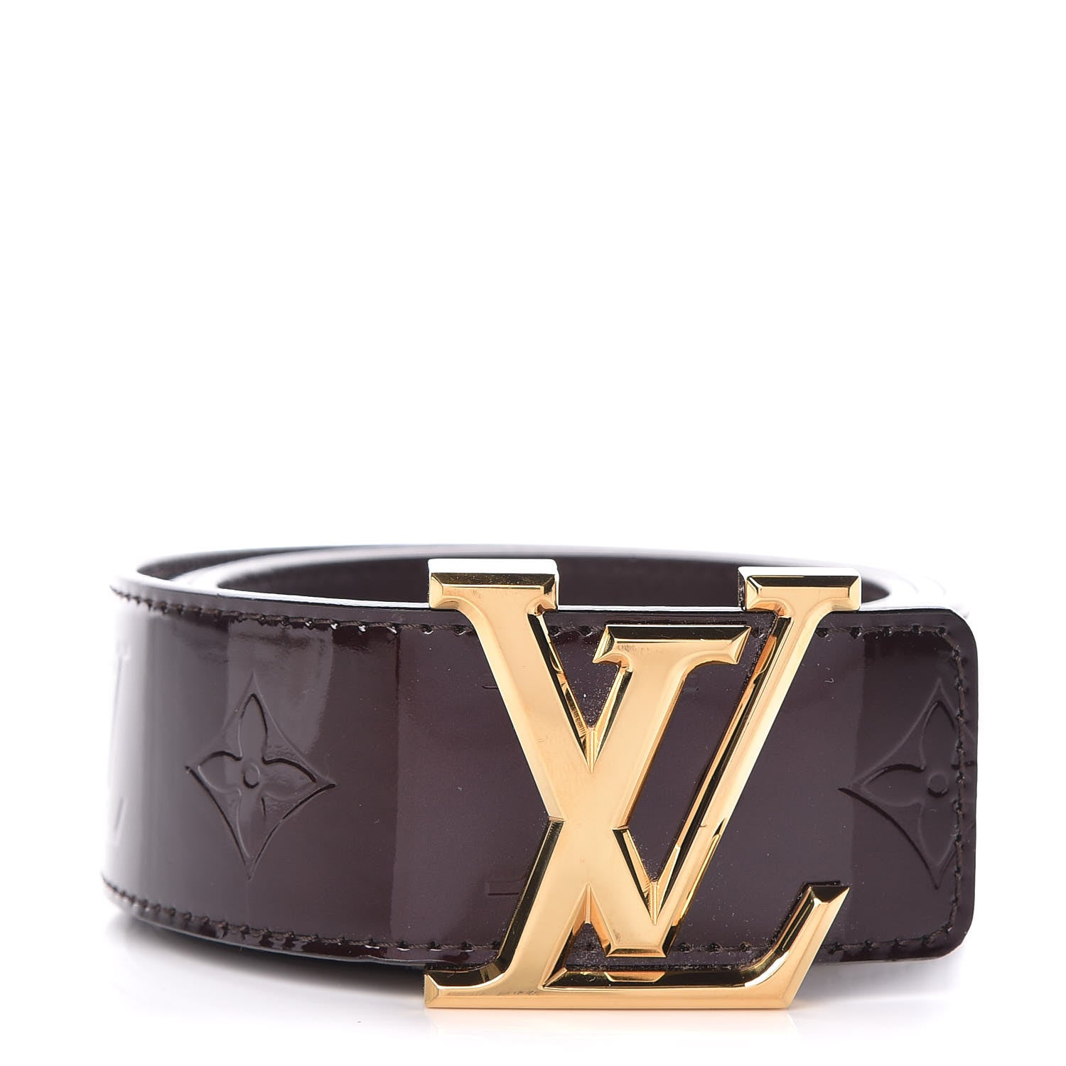 Louis Vuitton Vernis LV Facettes Belt 85 34 Amarante 1 of 7
