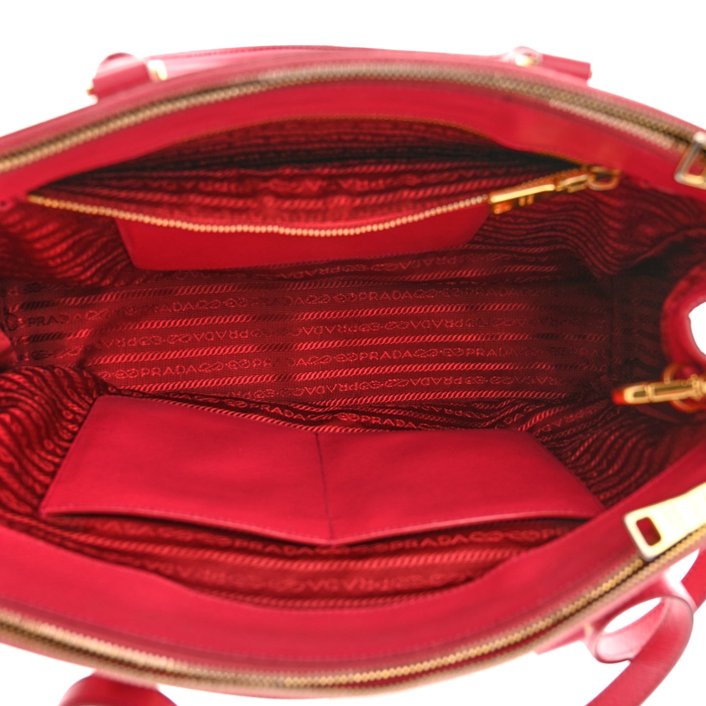 Saffiano Medium Galleria Double Zip Tote Peonia