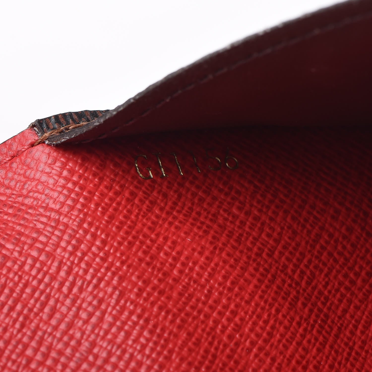 Louis Vuitton Damier Ebene Josephine Wallet Red 7 of 9