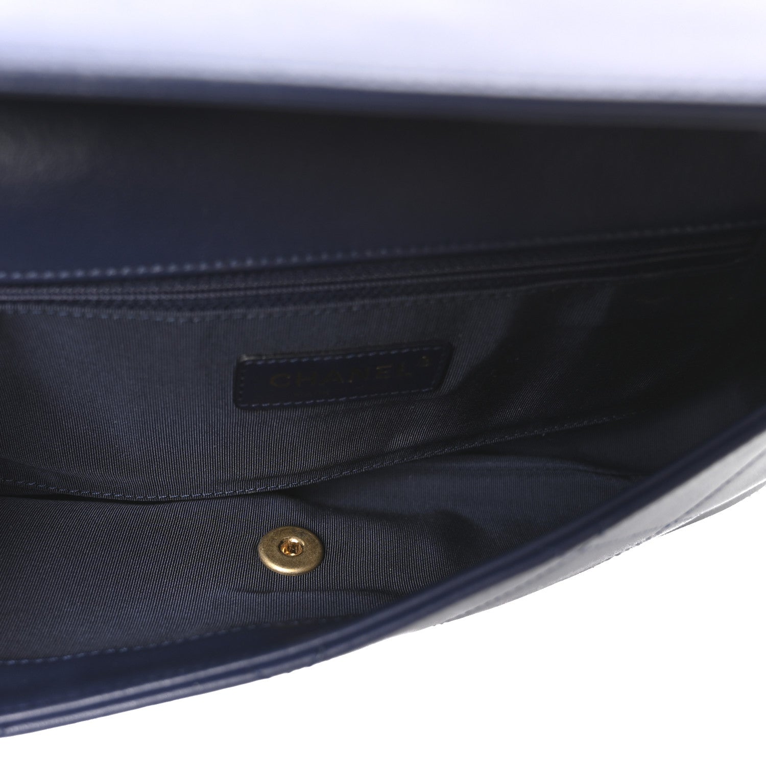 Chanel Lambskin A Real Catch Flap Bag Navy Blue 5 of 10