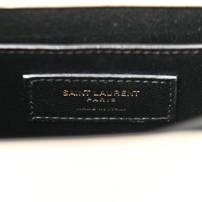 Saint Laurent Crocodile Embossed Mini Classic Monogram Cassandra Top Handle Crema Soft 6 of 10
