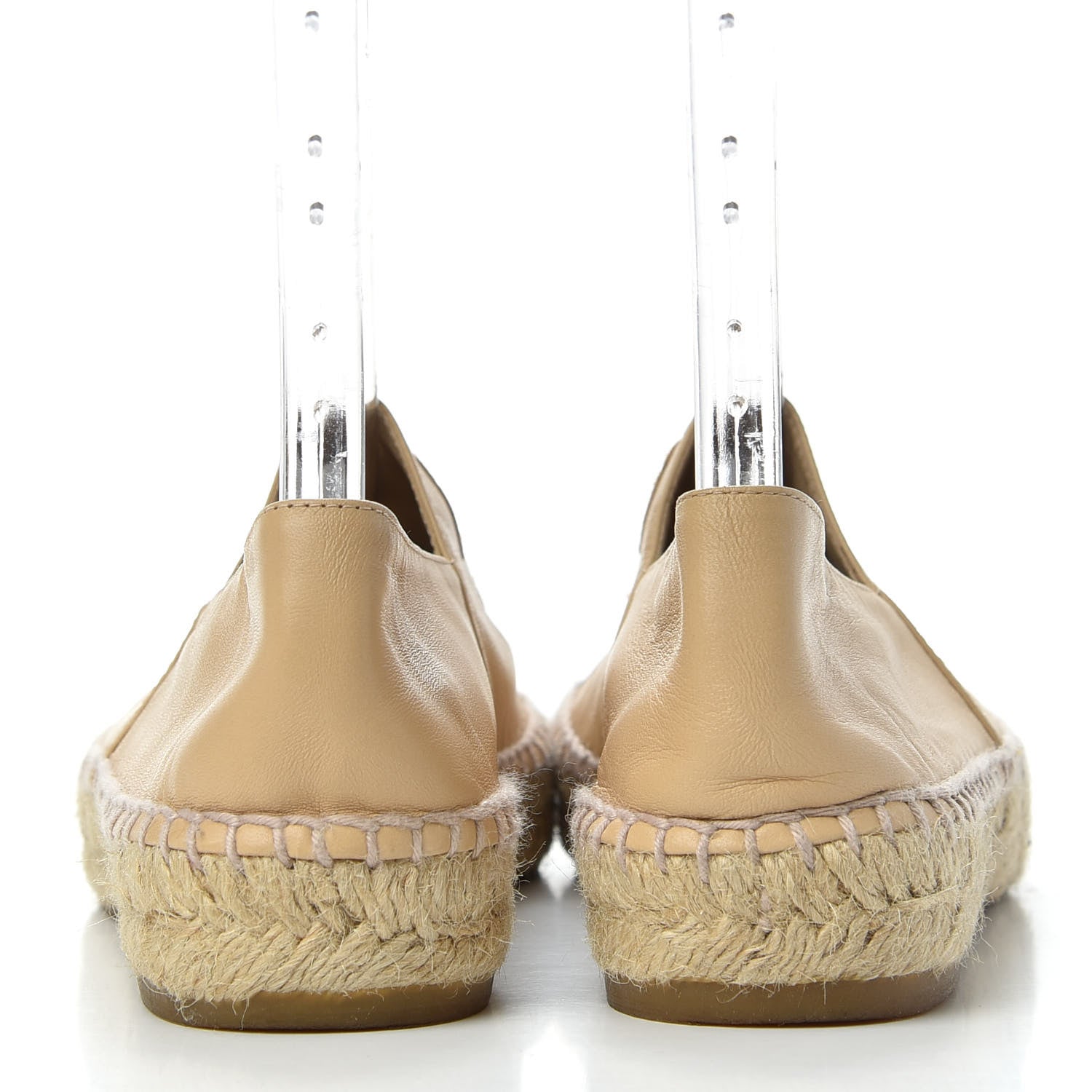 Chanel Lambskin CC Espadrilles 36 Beige Black 7 of 10
