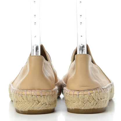 Chanel Lambskin CC Espadrilles 36 Beige Black 7 of 10