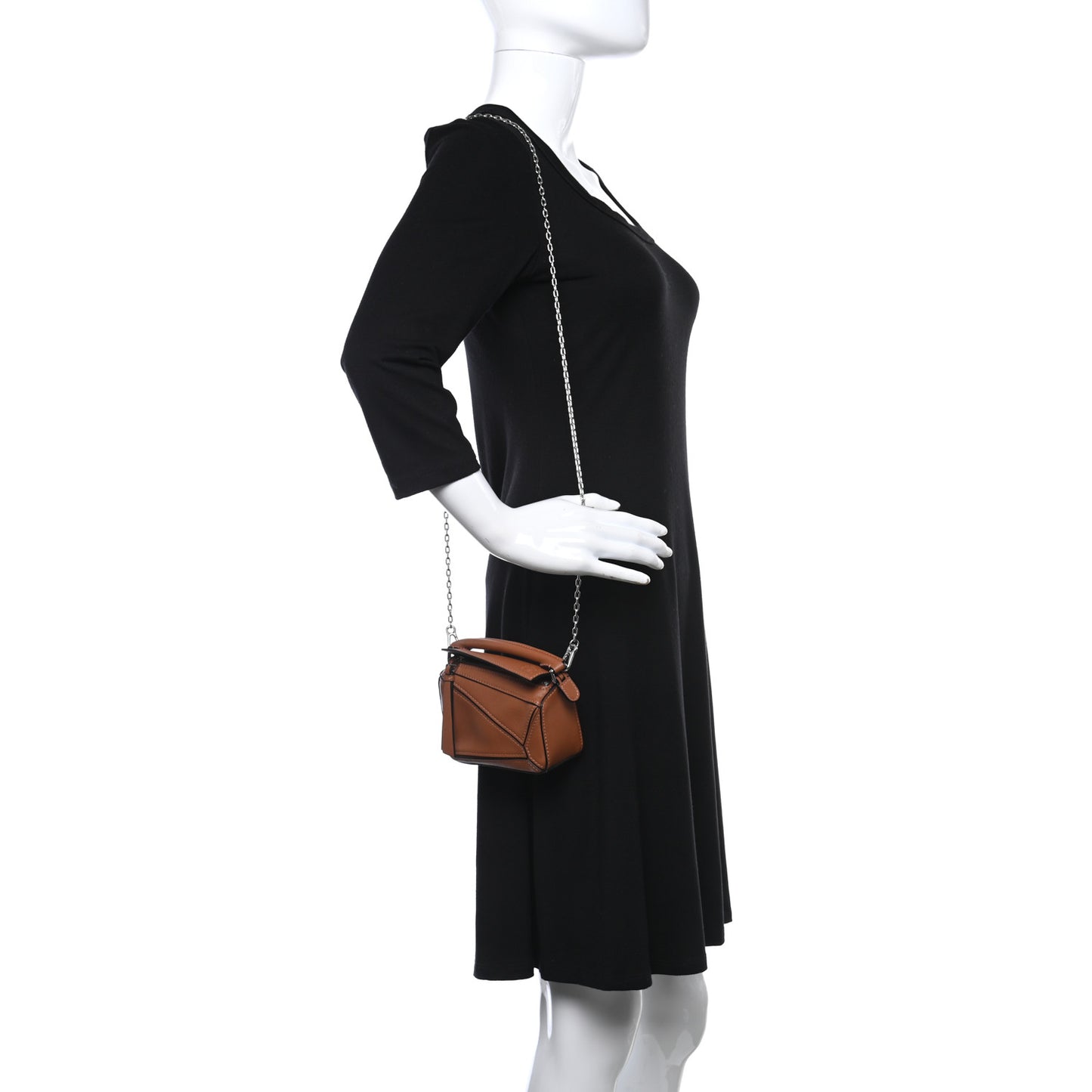 Calfskin Nano Puzzle Bag Tan