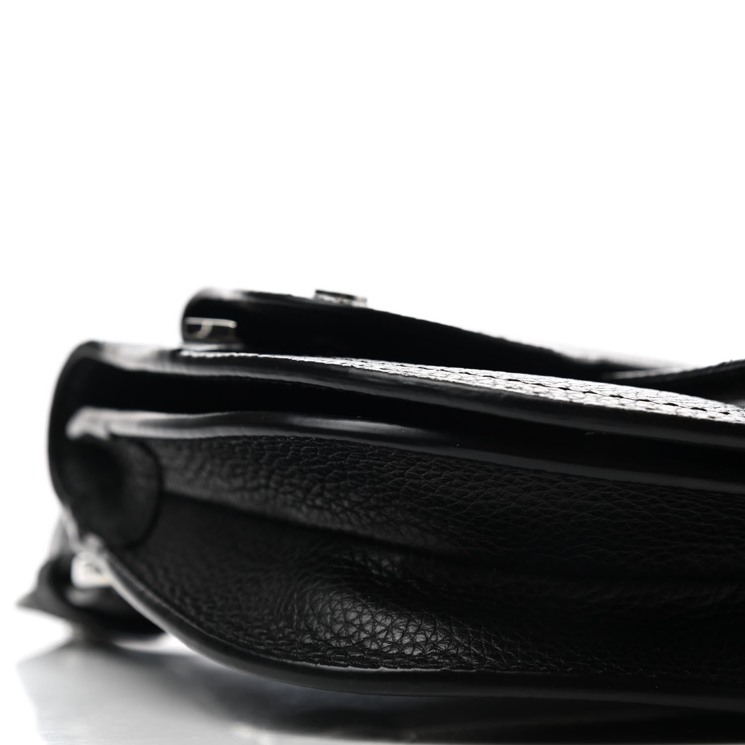 Christian Dior Grained Calfskin Saddle Messenger Bag Black 8 of 11