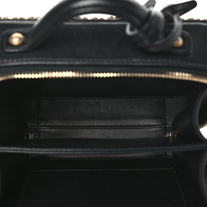 Chanel Goatskin Quilted Small CC Filigree Vanity Case Black 5 of 10
