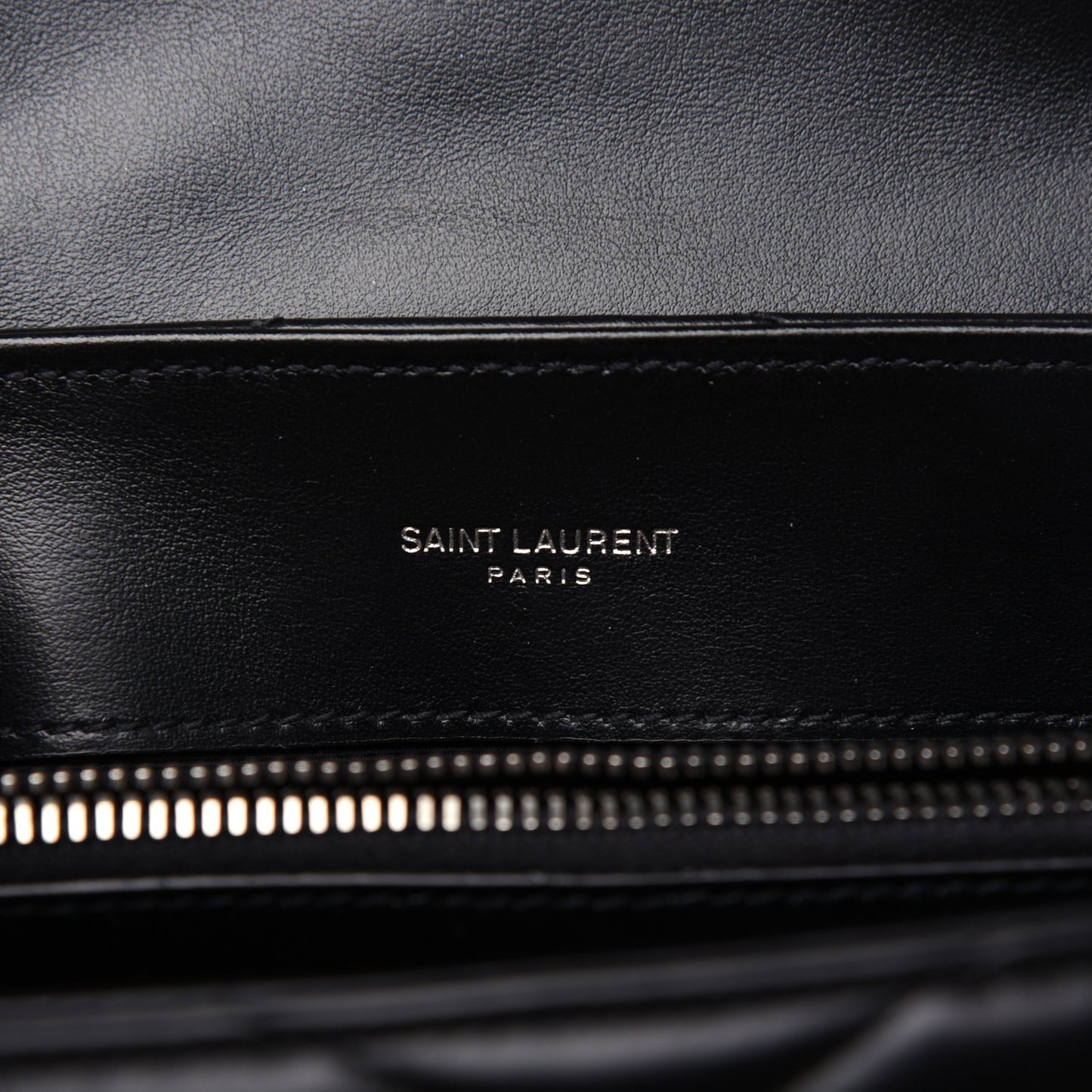 Calfskin Y Quilted Monogram Small Loulou Chain Satchel Black