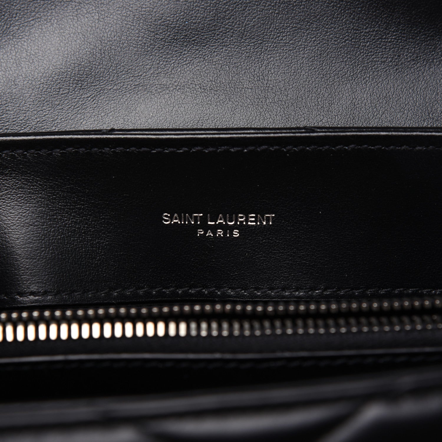 Saint Laurent Calfskin Y Quilted Monogram Small Loulou Chain Satchel Black 9 of 16