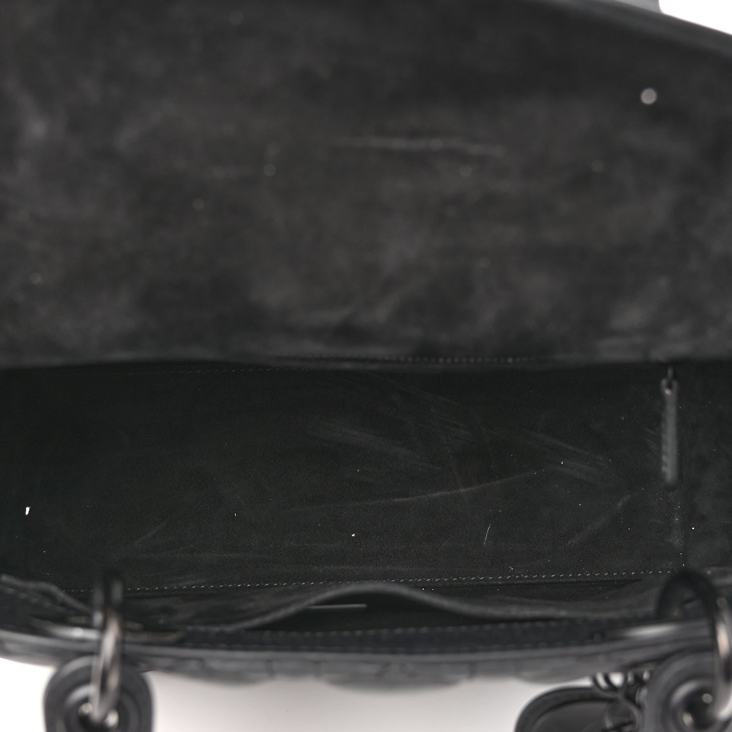 Christian Dior Ultra Matte Calfskin Cannage Medium Lady Dior Black 5 of 12