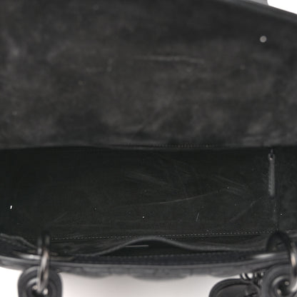 Christian Dior Ultra Matte Calfskin Cannage Medium Lady Dior Black 5 of 12