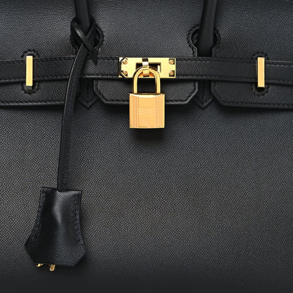 Hermes Madame Calfskin Birkin Sellier 25 Black 8 of 13