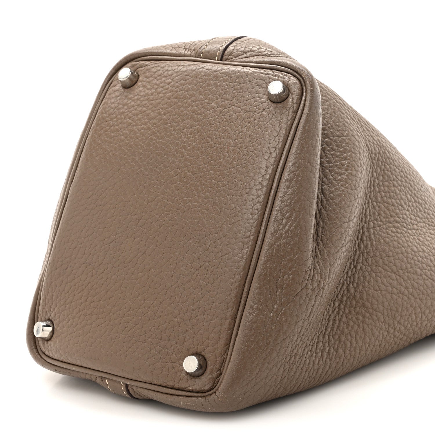 Hermes Taurillon Clemence Picotin Lock 18 PM Etoupe 9 of 16
