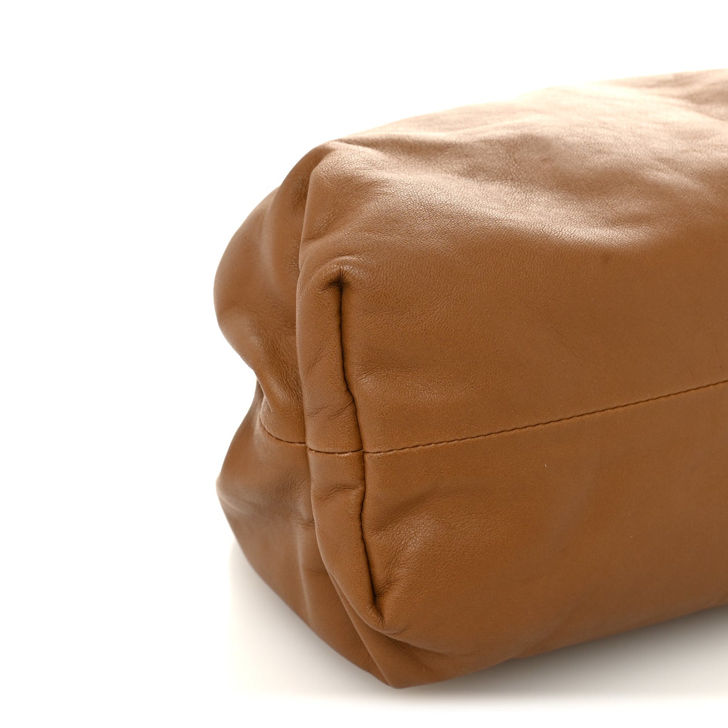Smooth Butter Calf The Pouch Oversized Clutch Cammello