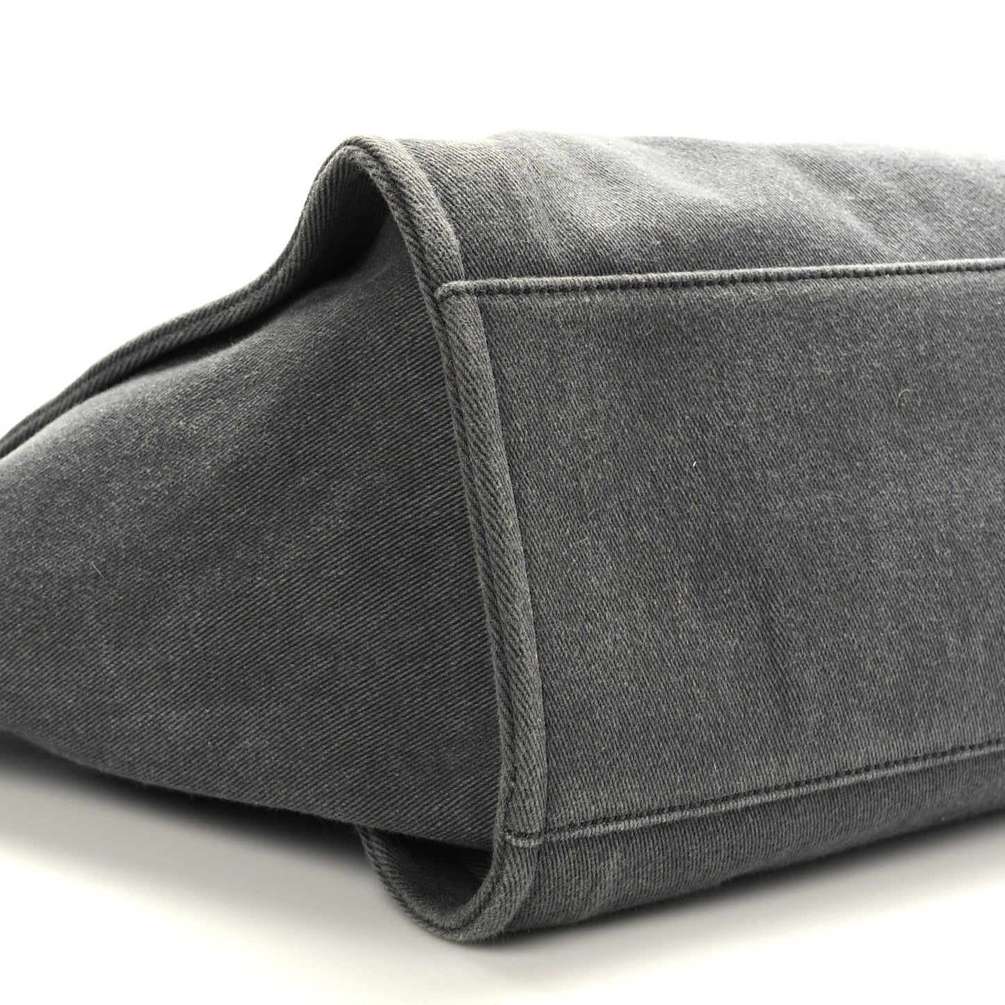 Canvas Sequin Medium Deauville Tote Charcoal