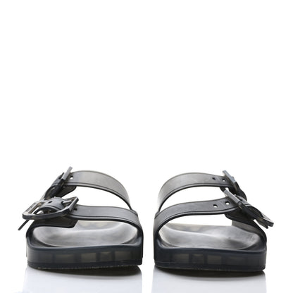 Balenciaga Technical Polyurethane Mallorca Slide Sandals 39 Black 2 of 6