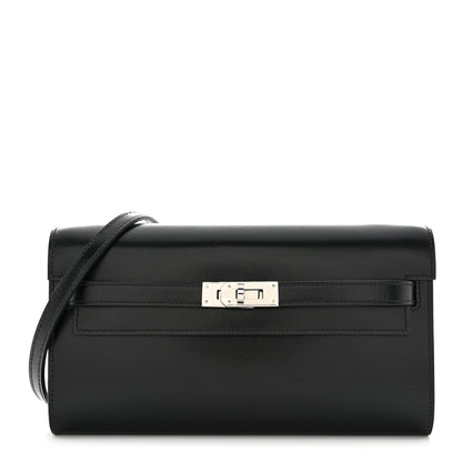 Hermes Box Kelly Wallet To Go Black 1 of 10