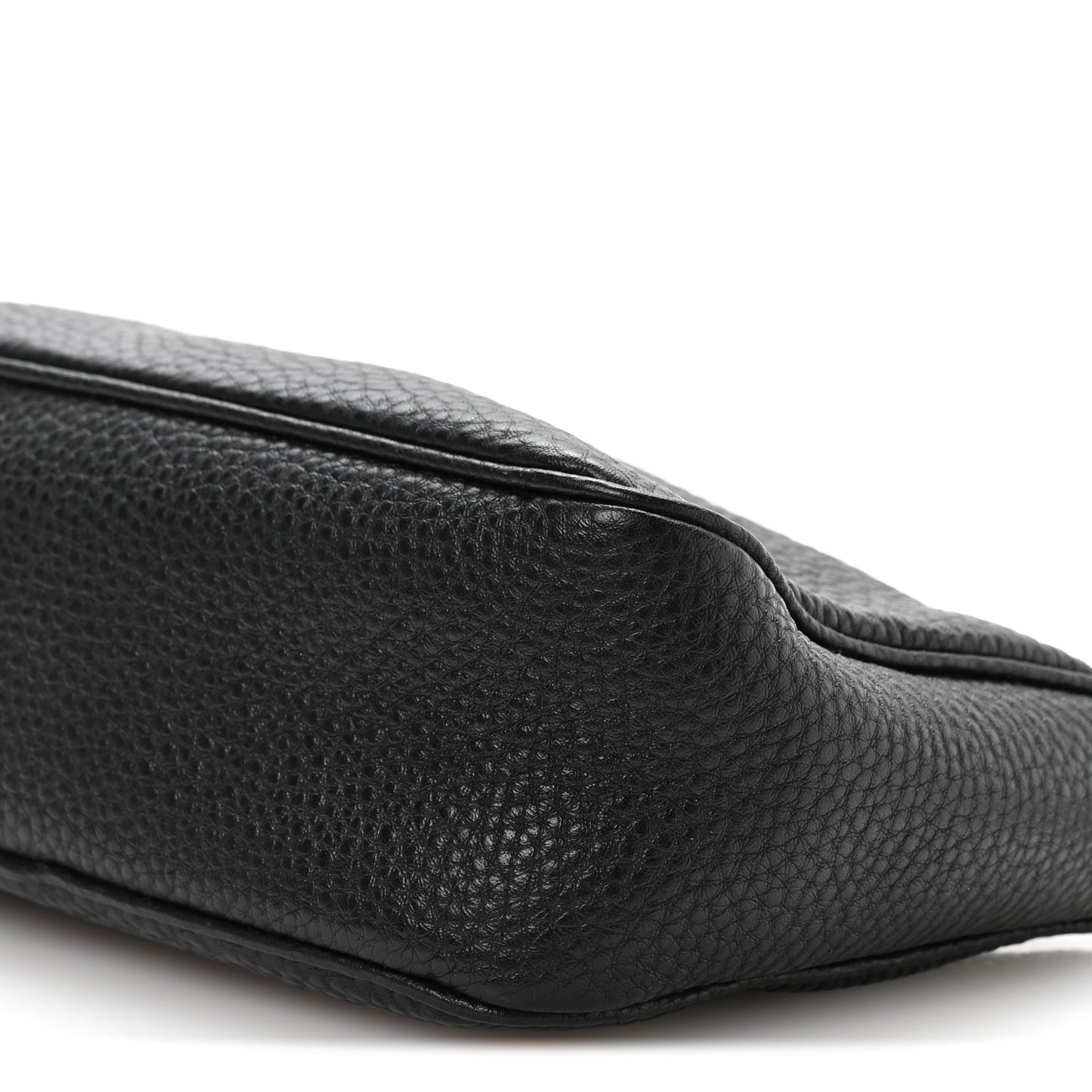 Vitello Daino Pochette Bag Black