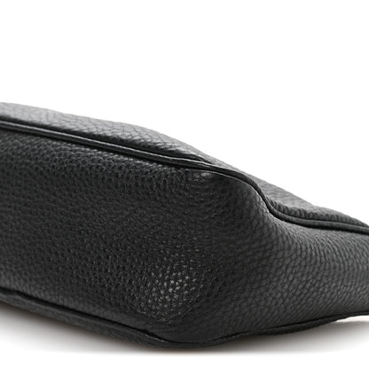 Prada Vitello Daino Pochette Bag Black 11 of 12
