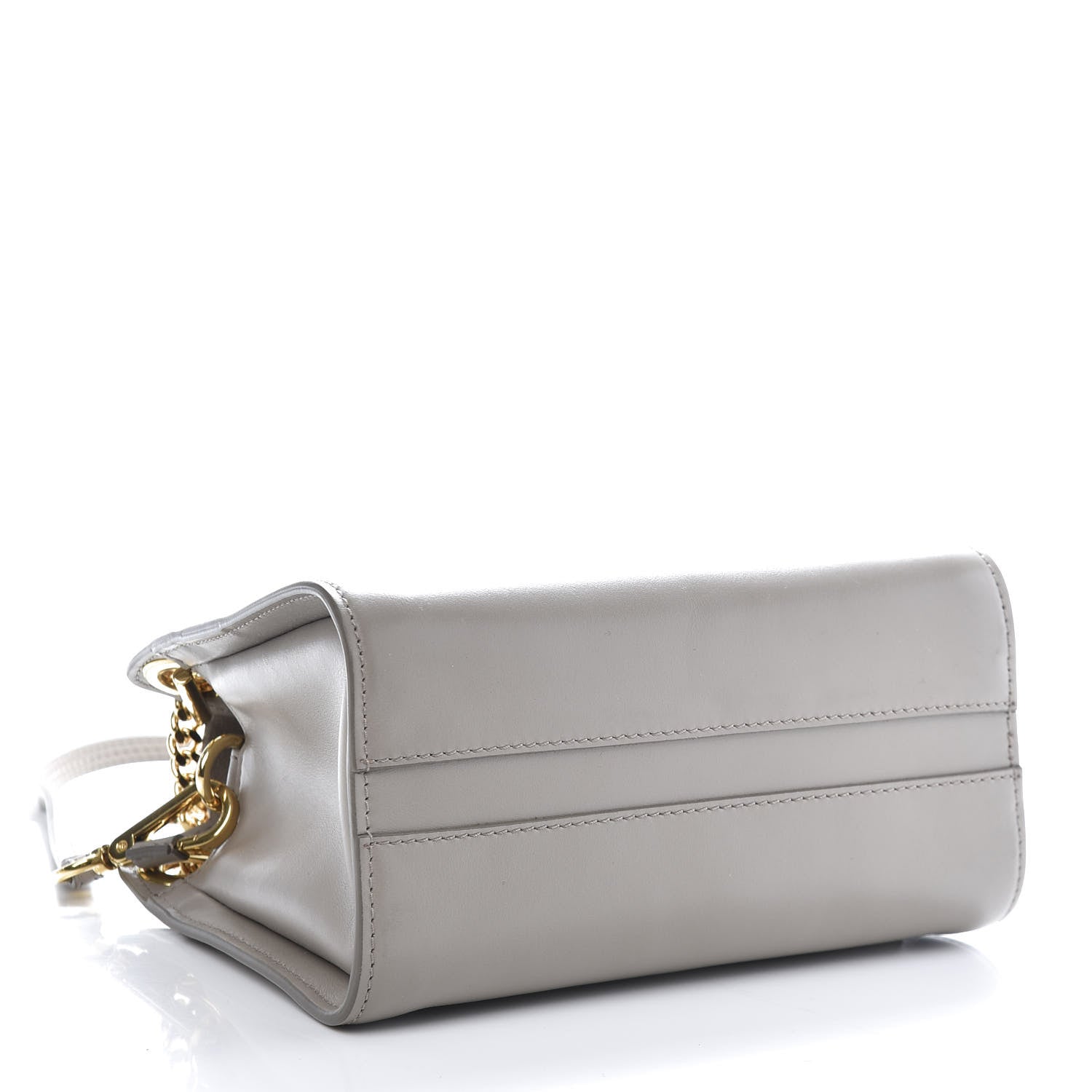 Chloe Shiny Calfskin Mini Annie Shoulder Bag Motty Grey 4 of 13