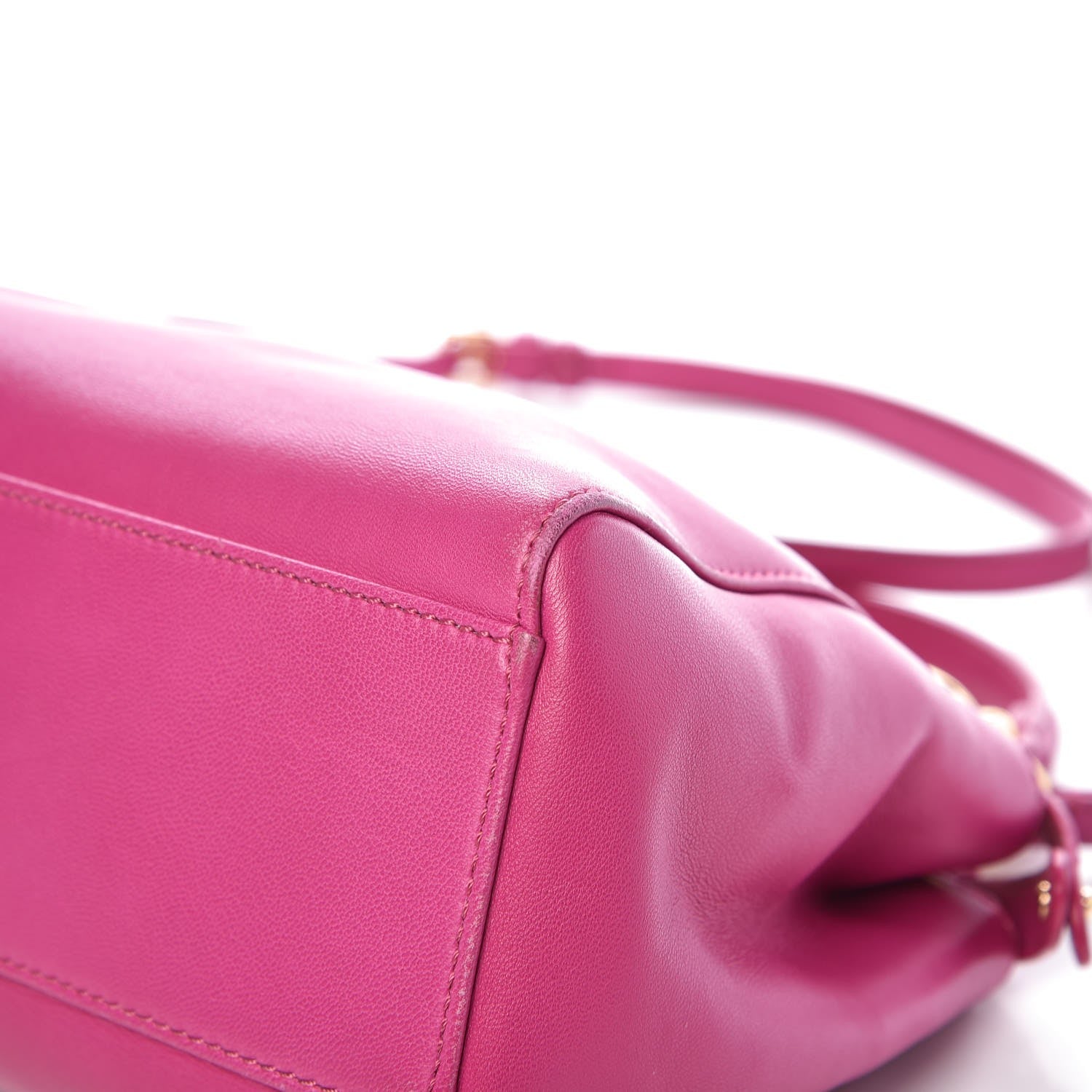 Fendi Nappa Mini Peekaboo Iconic Satchel Magenta 12 of 14