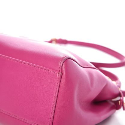 Fendi Nappa Mini Peekaboo Iconic Satchel Magenta 12 of 14