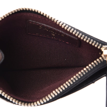 Chanel Lambskin Quilted Zip Card Holder Black 5 of 8