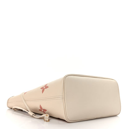 Louis Vuitton Empreinte Monogram Giant Neverfull MM Creme Rose Trianon 4 of 8