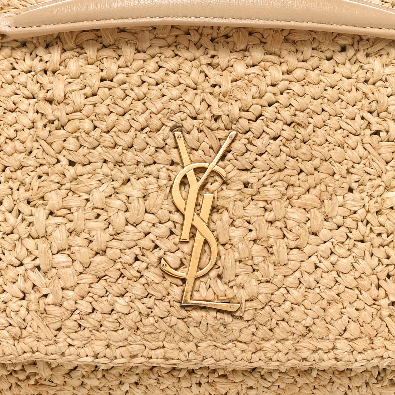 Saint Laurent Raffia Monogram Medium Jamie Natural Avorio 8 of 10