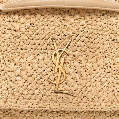 Saint Laurent Raffia Monogram Medium Jamie Natural Avorio 8 of 10