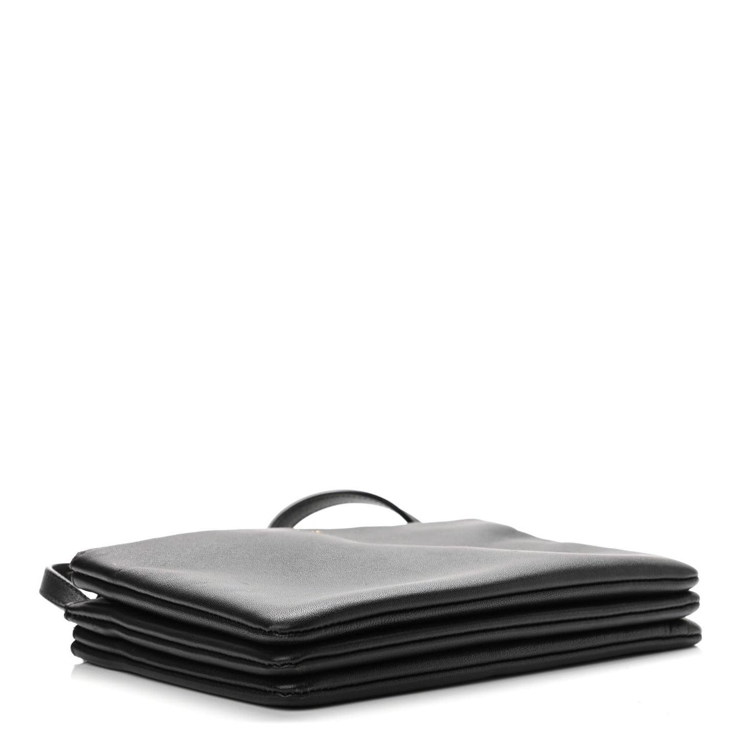 Lambskin Small Trio Crossbody Bag Black