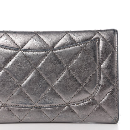 Chanel Metallic Aged Calfskin Quilted Reissue Long Flap Wallet 9 of 9