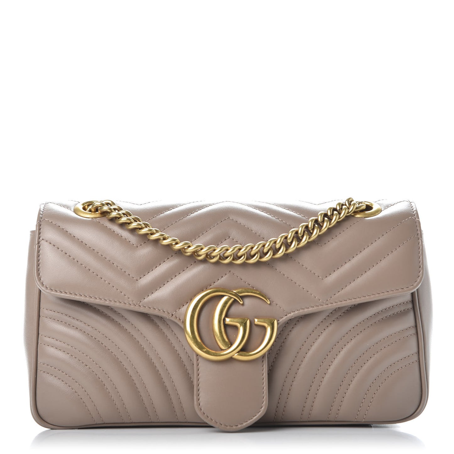 Calfskin Matelasse Small GG Marmont Shoulder Bag Porcelain Rose