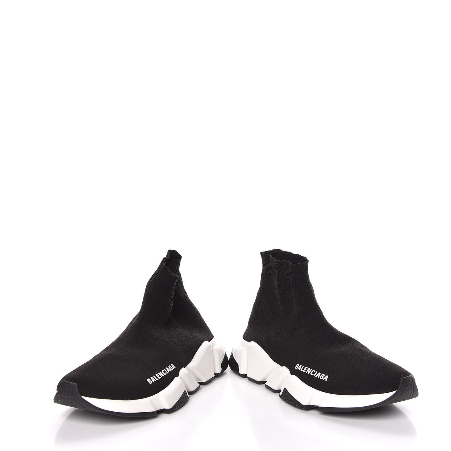 Neoprene Knit Womens Speed Sneakers 38 Black White