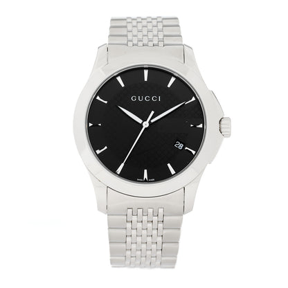 Gucci Stainless Steel 38mm G-Timeless Quartz Watch Black 1 of 5