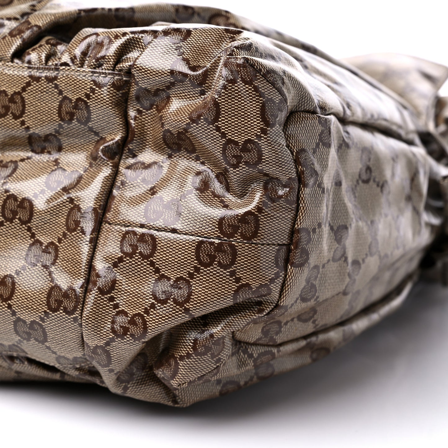 Crystal Monogram Medium Hysteria Tote Brown