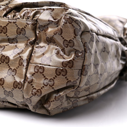 Gucci Crystal Monogram Medium Hysteria Tote Brown 9 of 10