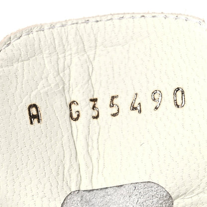 Chanel Shiny Crumpled Calfskin Cap Toe Lace Up Oxfords 37 White Black 6 of 9