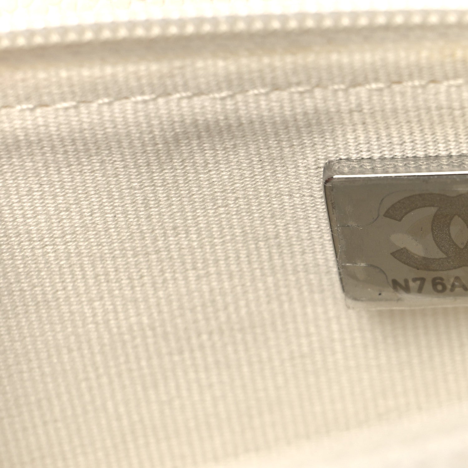 Chanel Shiny Caviar Quilted Flap Charm Wallet On Chain WOC White 8 of 12