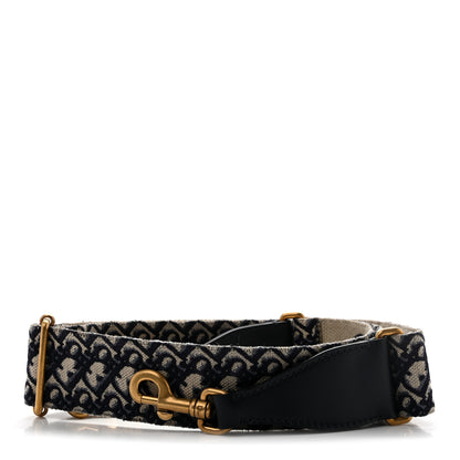 Christian Dior Oblique Adjustable Shoulder Strap Blue 1 of 5